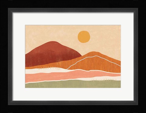 Framed Warmscape I Print