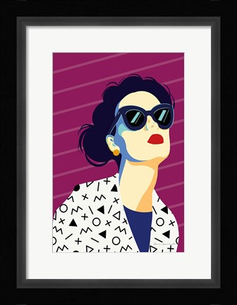 Framed Style and Attitude III Print