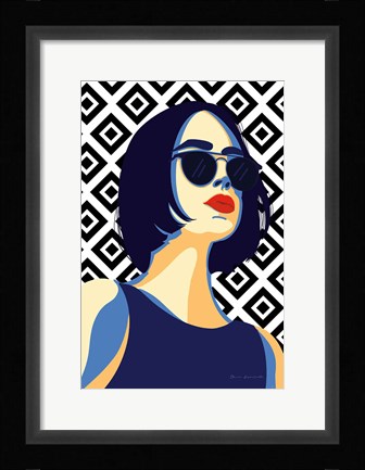 Framed Style and Attitude I Print