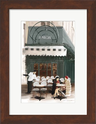 Framed Paris Bistro Print
