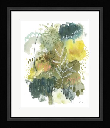 Framed Natures Gold II Print