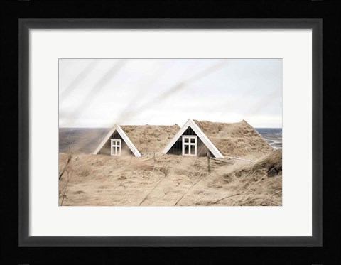 Framed Selid Turf Houses Print