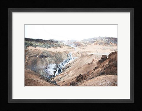 Framed Reykjadalur Hot River Print