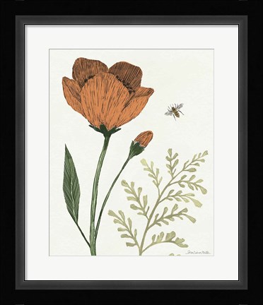 Framed Springtime I Warm Print