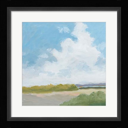 Framed Clouds Over Lagoon Print