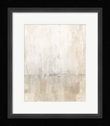 Framed Gray Morning Light I Print