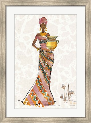 Framed African Flair X B Print