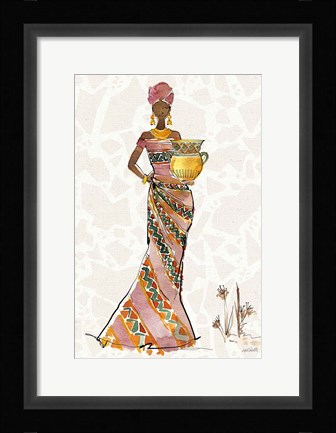 Framed African Flair X B Print