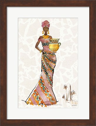 Framed African Flair X B Print