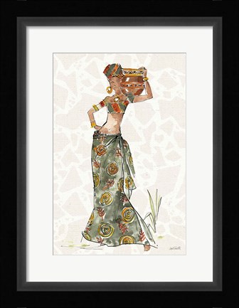 Framed African Flair VIII B Print