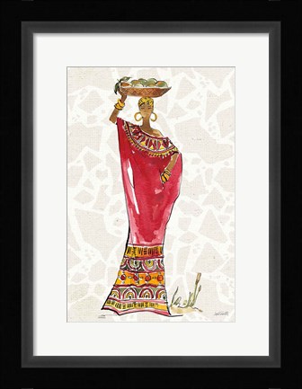 Framed African Flair IX B Print