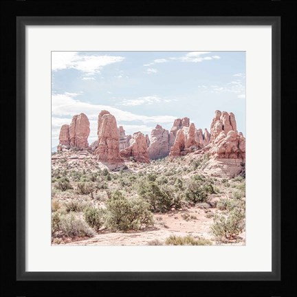 Framed Oasis Day Hike III Crop Print