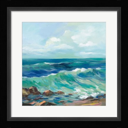Framed Rocky Beach Print