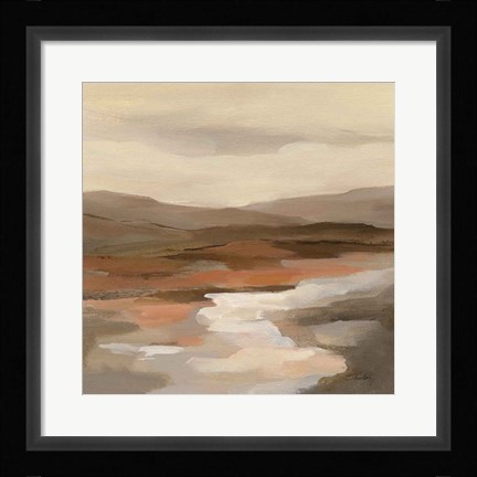 Framed Cinnamon Riverbank I Print