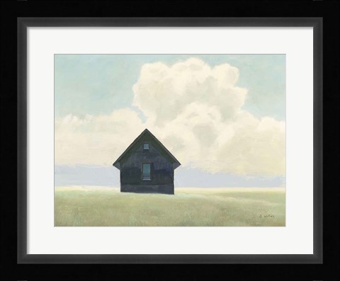 Framed Lonely Landscape I Print