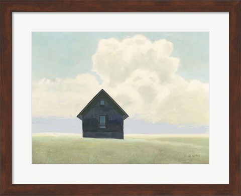 Framed Lonely Landscape I Print
