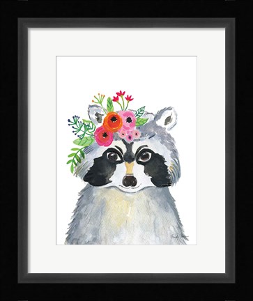 Framed Sweet Raccoon Print