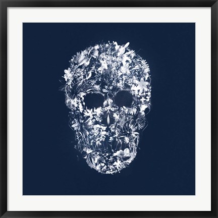 Framed Skull Silhouette Print