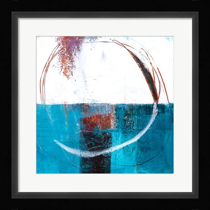 Framed Radial Wave Print