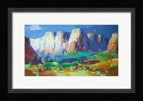 Framed Canyon Rock Print
