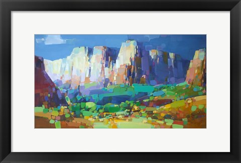 Framed Canyon Rock Print