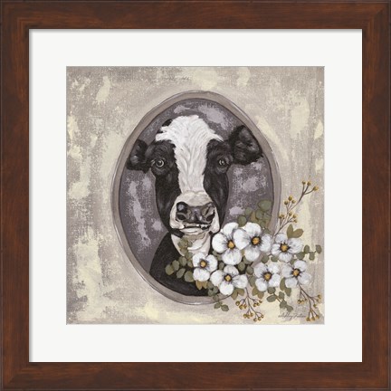 Framed Framed Cow Print