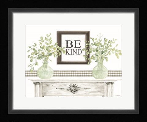 Framed Be Kind Table Print