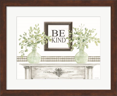 Framed Be Kind Table Print