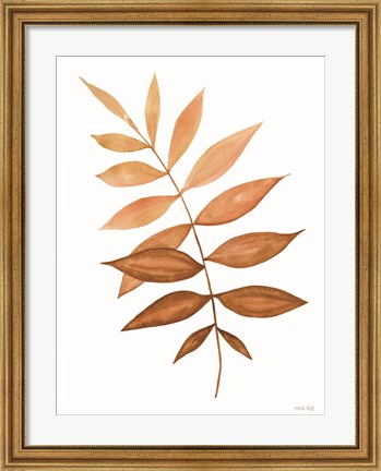 Framed Fall Leaf Stem II Print