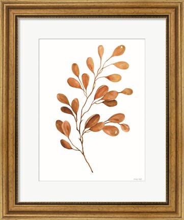 Framed Fall Leaf Stem III Print