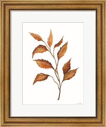 Framed Fall Leaf Stem IV Print