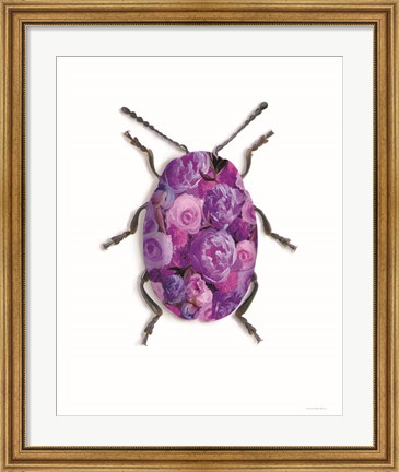 Framed Purple Camo Print