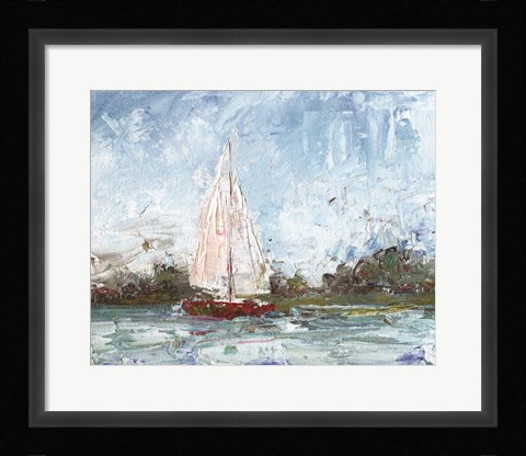 Framed Here We Go a Sailing Print