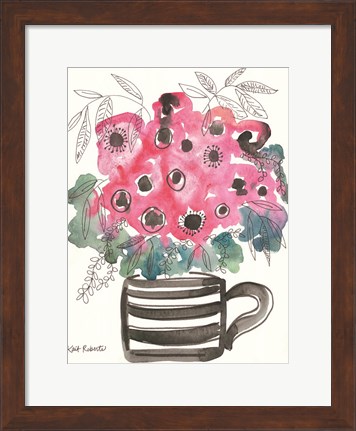 Framed Poppies for Breakfast Print