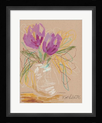 Framed Lacey Lavender Print