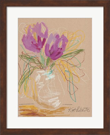 Framed Lacey Lavender Print