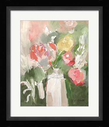 Framed Flowers for Diane Print