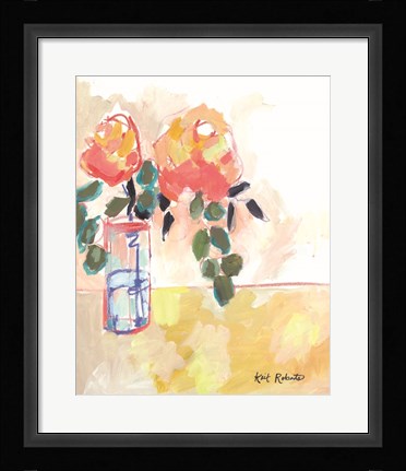 Framed Flowers for Judy Print