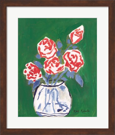 Framed Flowers for Jessica Print