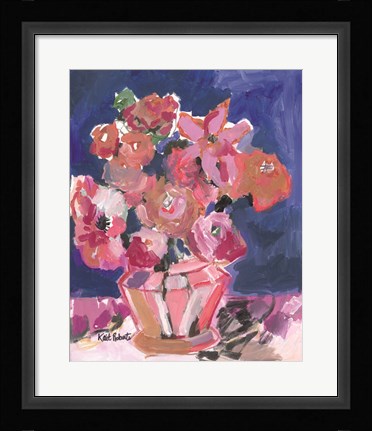 Framed Flowers for Barbara Print