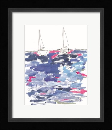 Framed View From the Beach House Print