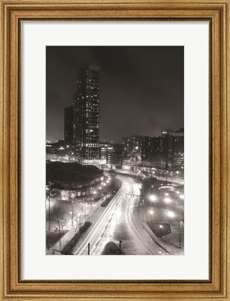 Framed Inner Harbor Lights I Print