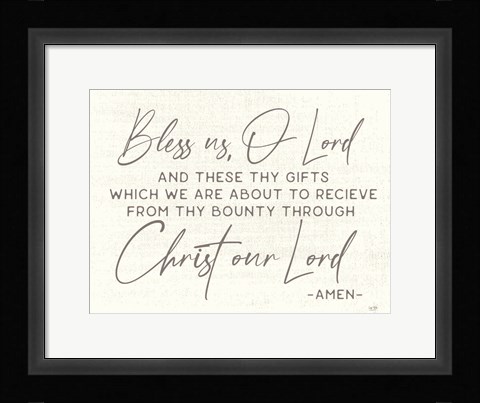 Framed Bless Us Print