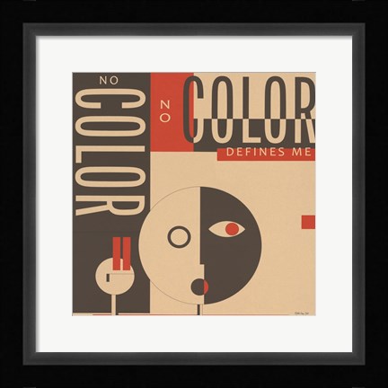 Framed Color Defines Me Print
