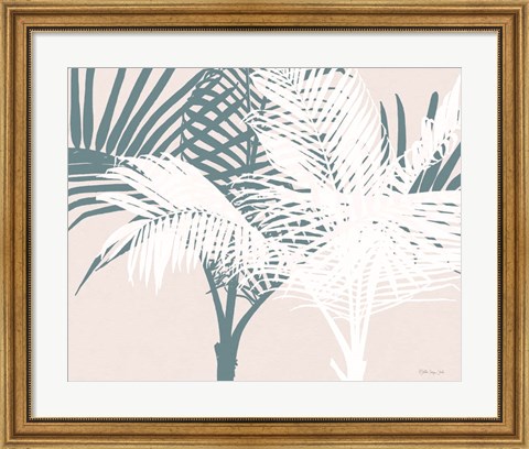 Framed Transitioning Palm Pattern Print