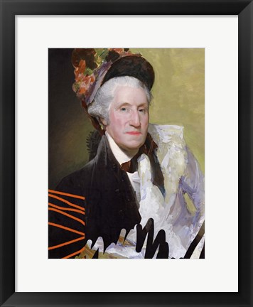 Framed Cheeky Master Founding Female Print