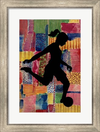 Framed Patchwork Athlete II Print
