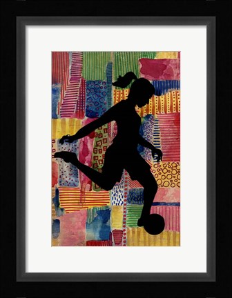 Framed Patchwork Athlete II Print