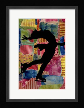 Framed Patchwork Athlete III Print