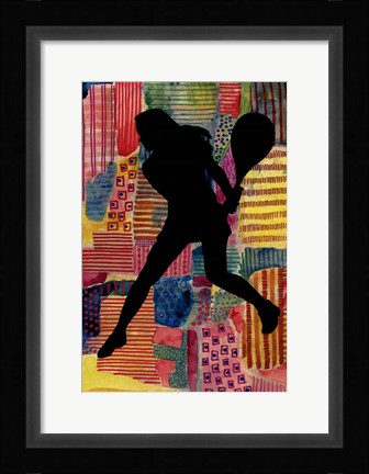 Framed Patchwork Athlete IV Print